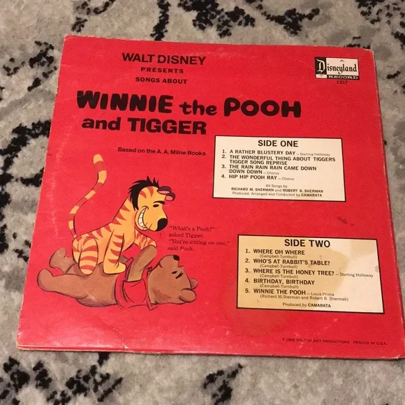 Host Pick Bundle of Vintage Disney Winnie the Pooh Vinyls